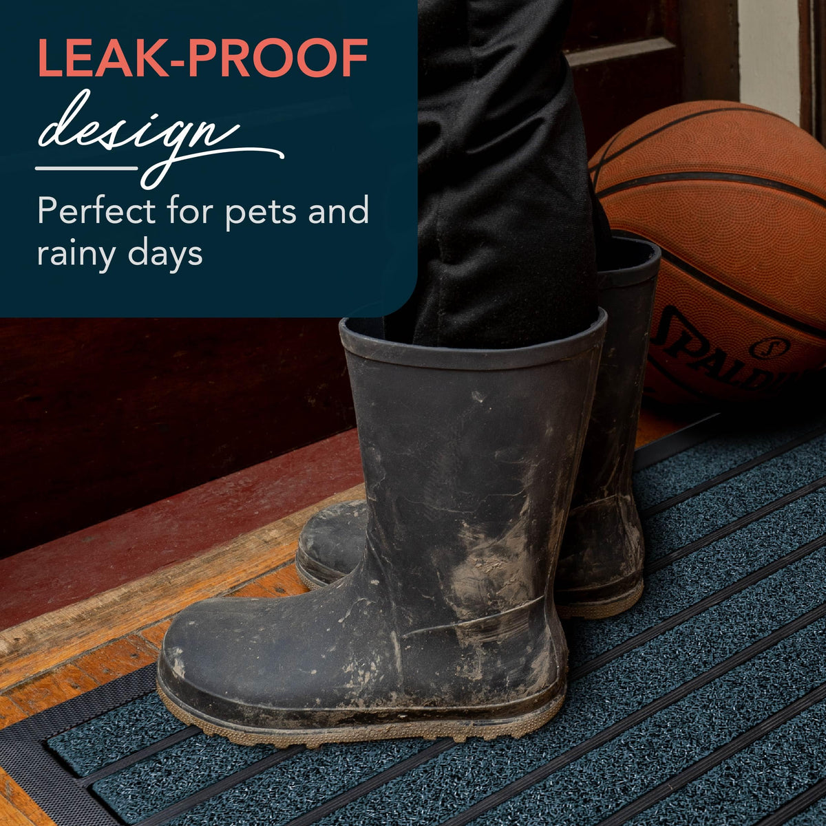 UBDYO low-profile door mat 0.4 inches clears doors smoothly.