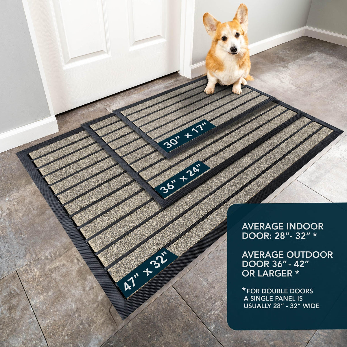 ubdyo low-profile door mat fits under doors without jamming