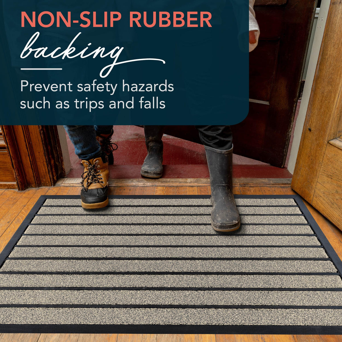 ubdyo modern beige door mat adds contemporary curb appeal