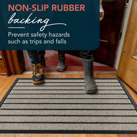 ubdyo modern beige door mat adds contemporary curb appeal