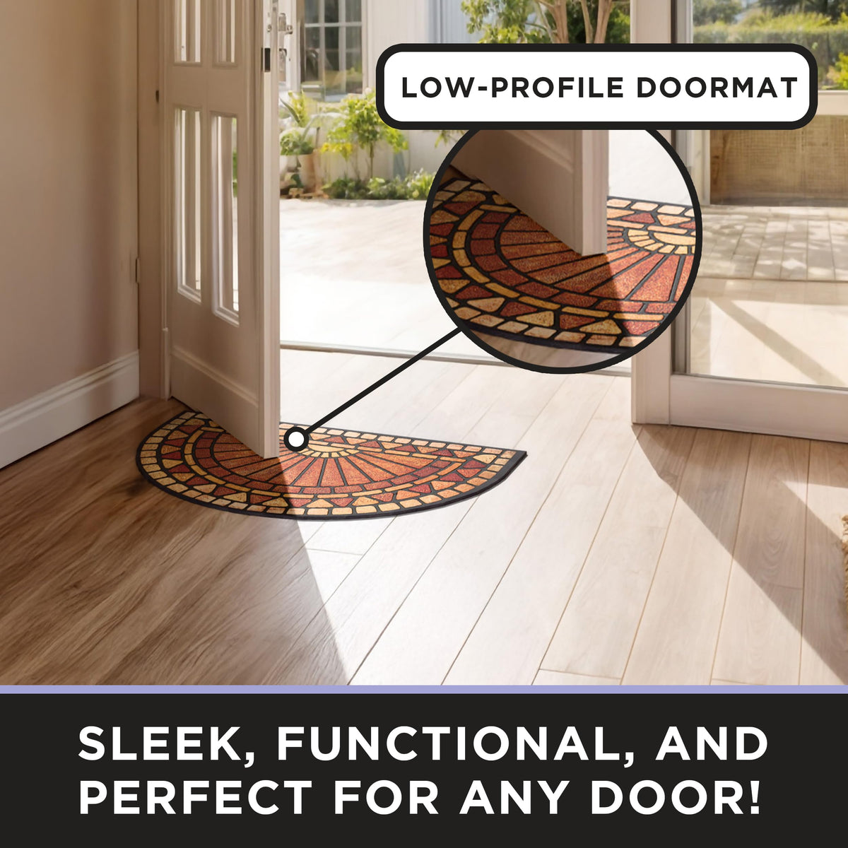 ubdyo Stylish entrance mat enhances any doorway’s curb appeal and outdoor look.