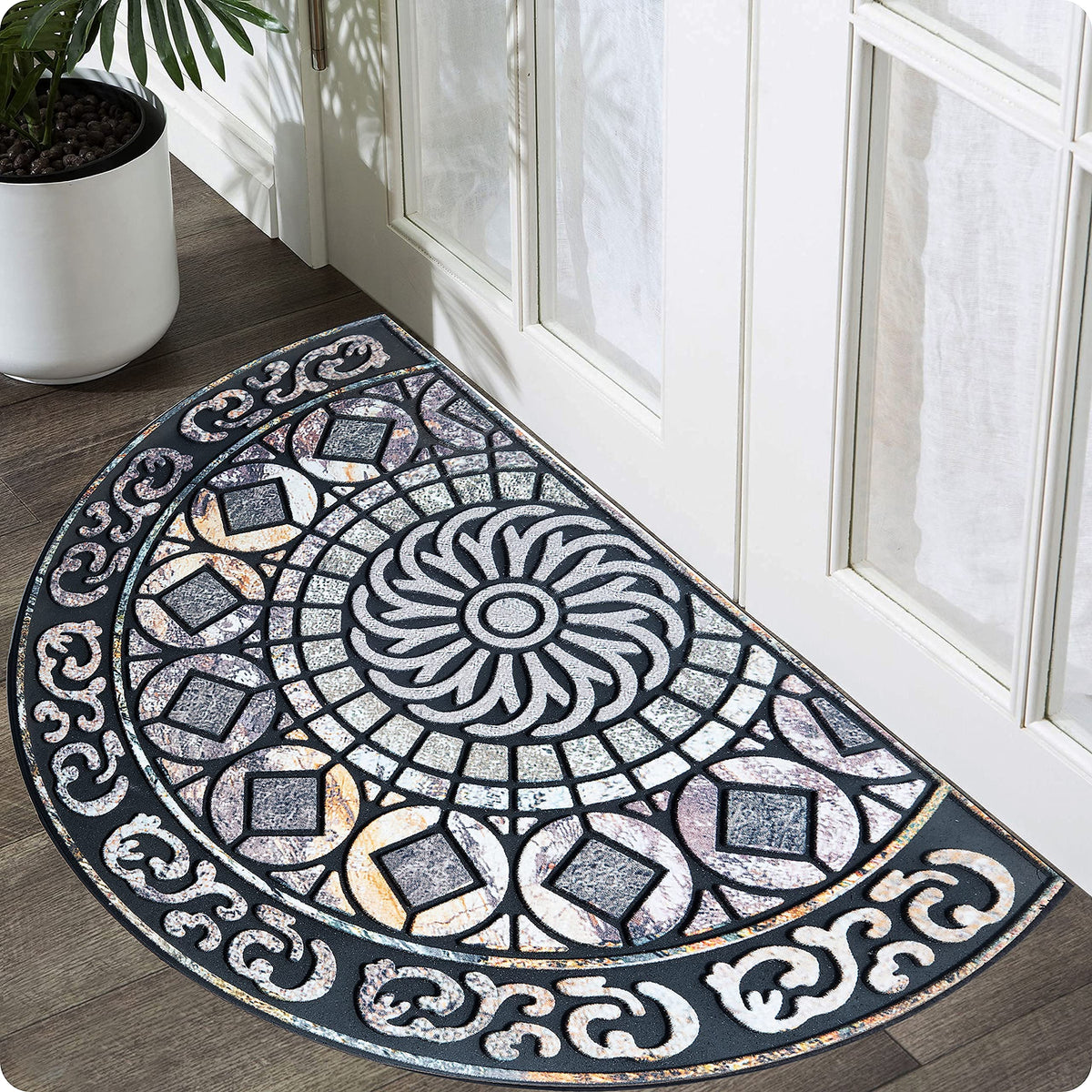 ubdyo stylish half-moon design enhances your entryway's look
