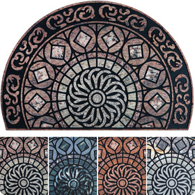 ubdyo Welcome in Style mat with inviting pattern traps dirt at the entrance