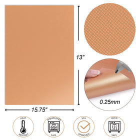 UBeesize copper mats prevent toppings from falling through grills.