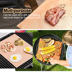 UBeesize mats fit gas, charcoal, electric grills and infrared grills.