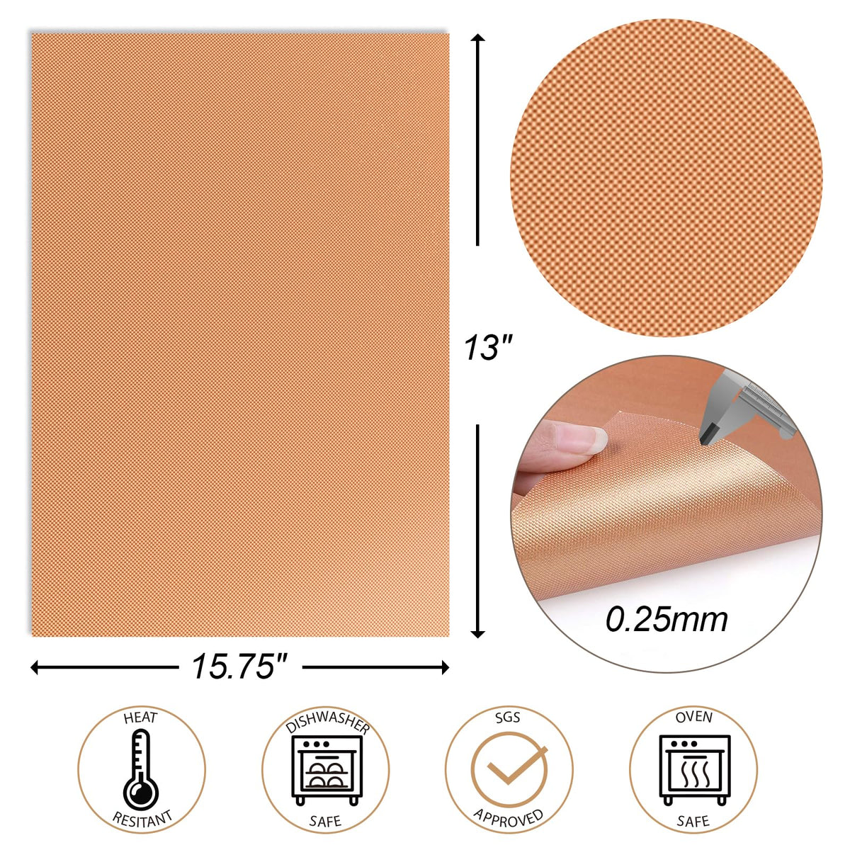 UBeesize heat-resistant mat withstands up to 500F.