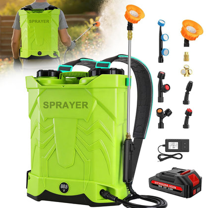 Ublue battery backpack sprayer with 5.3 gallon capacity for efficient lawn care.