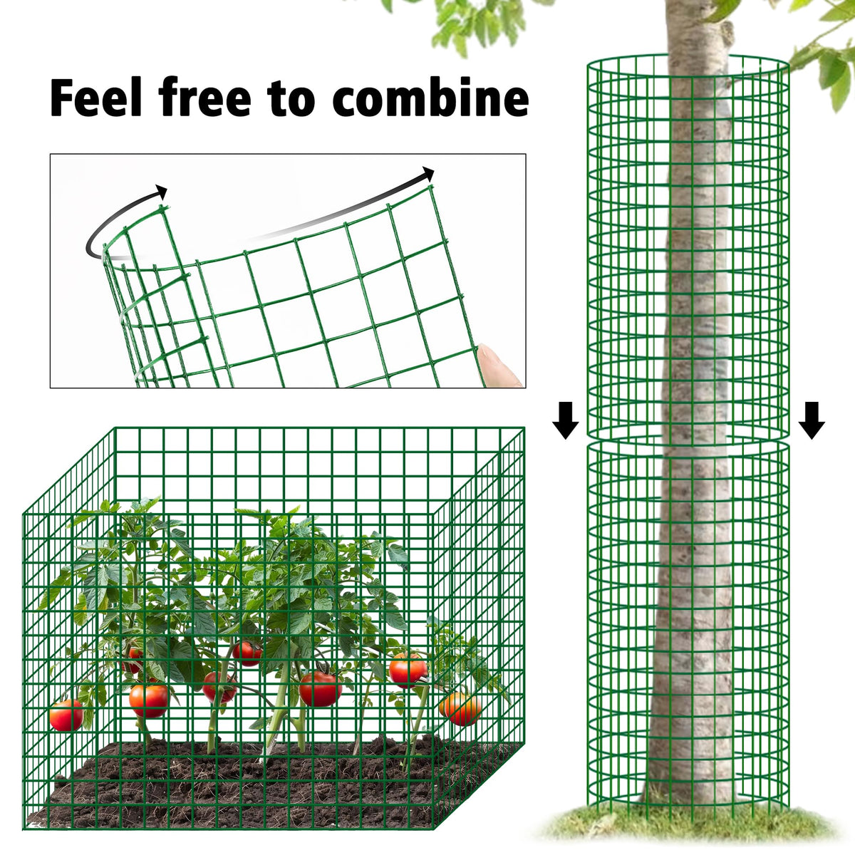 UCandy zip ties included simplify quick, tool-free installation around trunks or plants