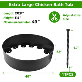 UCandy dust bath tub demonstrates large capacity suitable for 15 chickens