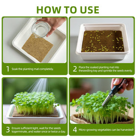 UCandy hydroponic grow pad for microgreens supporting germination