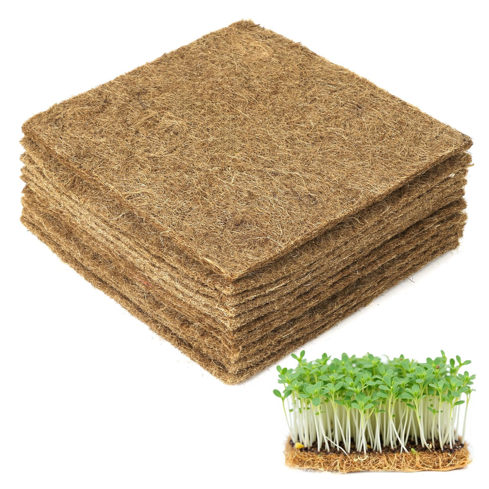UCandy jute grow mat in use for even moisture and quick sprouting