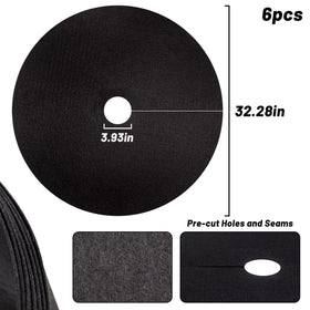 UCandy non-woven mulch ring with breathable fabric preserves soil moisture.