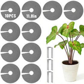 UCandy plant pot grids protect potted plants from pets and keep soil tidy.