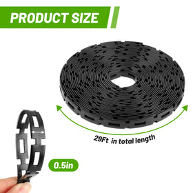 UCandy quick wrap tree tie enables tool free fast securing around stakes.