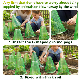 UCandy reusable plastic plant cloche is durable and easy to clean
