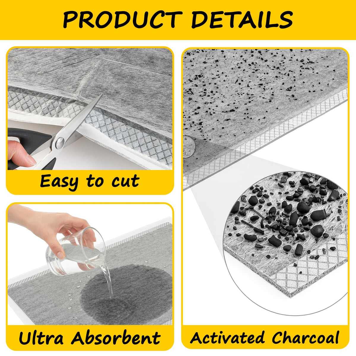 UCandy Ultra-absorbent polymer with wood pulp keeps the bedding drier.