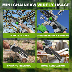 UCCOSSO chainsaw kit includes accessories for quick setup.