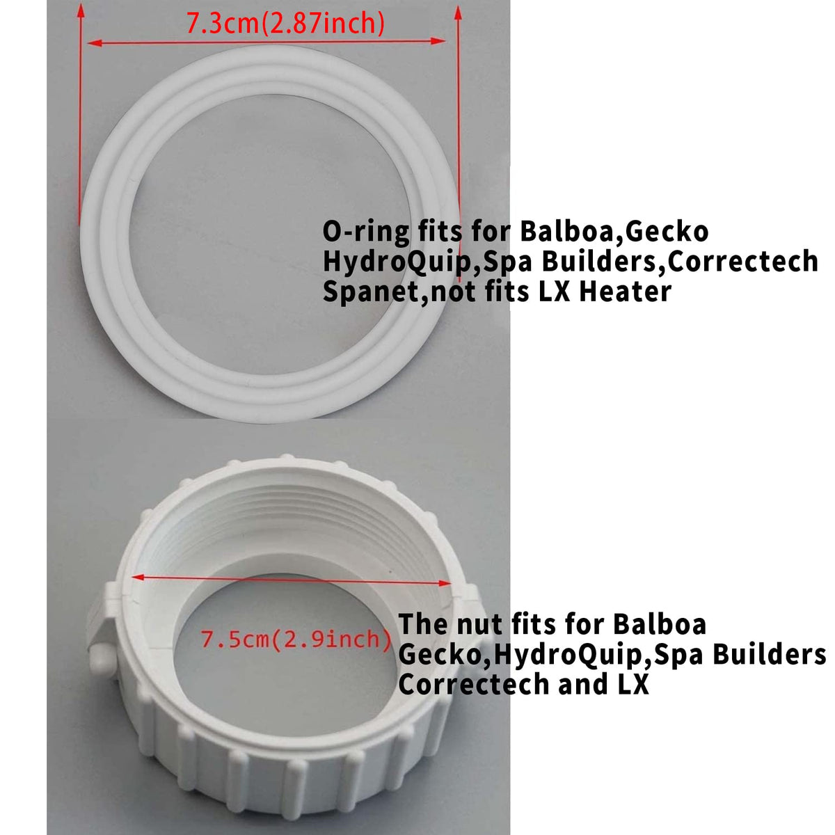 UCEDER 2-inch heater assembly fit demonstrated for easy compatibility.