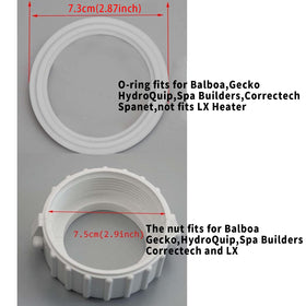 UCEDER 2-inch heater assembly fit demonstrated for easy compatibility.