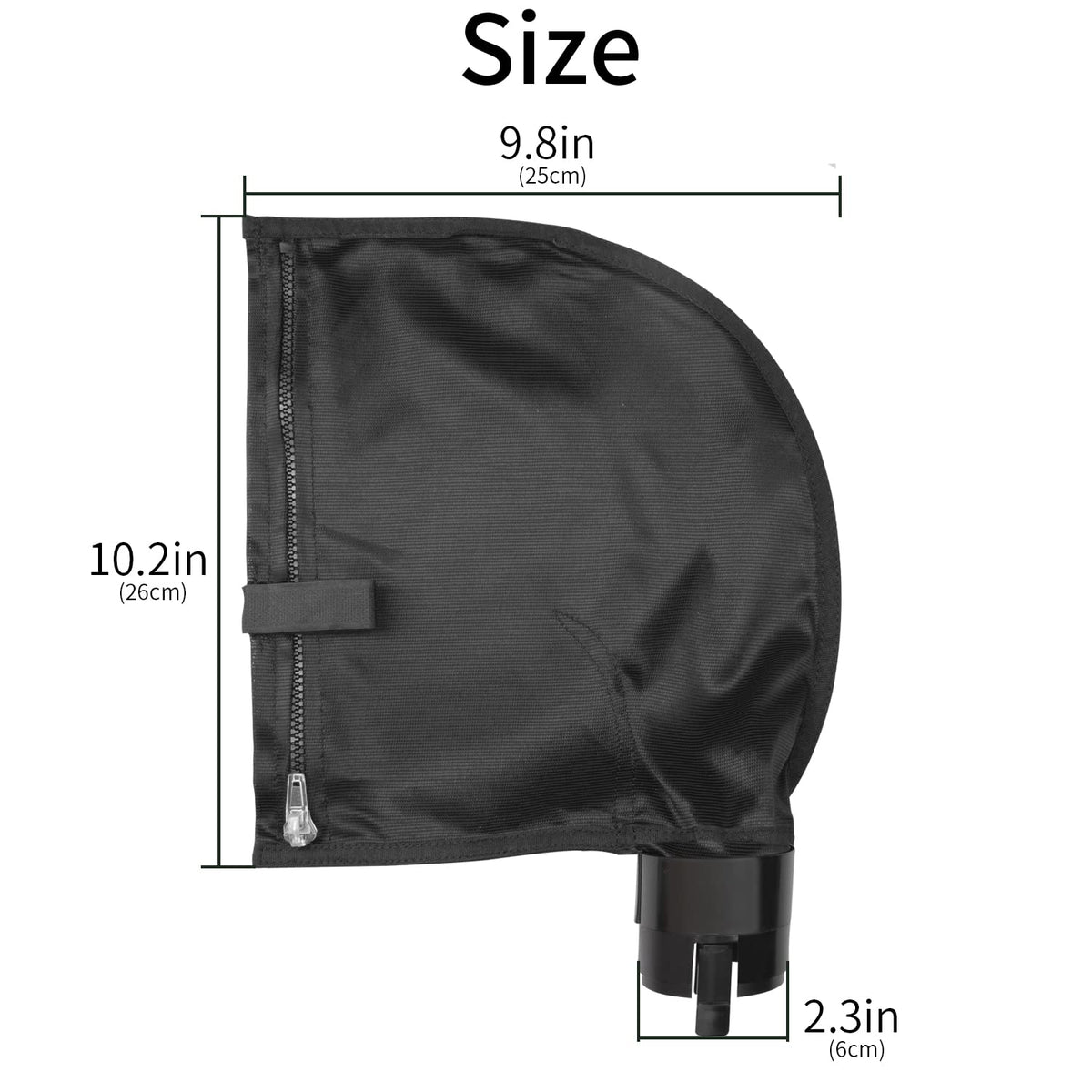 UCEDER 360-380 bag size and mesh support efficient debris capture.