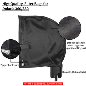 UCEDER anti-rust zipper bag keeps opening smooth during cleaning.