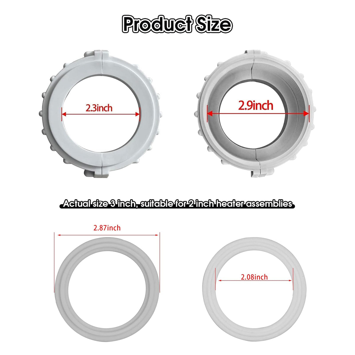 UCEDER gasket and O-rings provide durable sealing for spa plumbing.