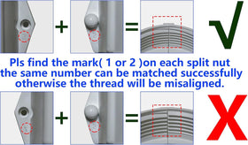 UCEDER measurements show inner and outer dimensions for precise selection.