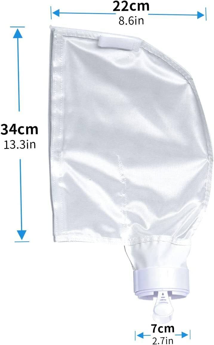 UCEDER nylon mesh bag captures leaves and debris without tearing