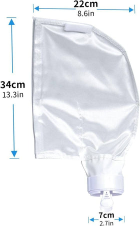 UCEDER nylon mesh bag captures leaves and debris without tearing