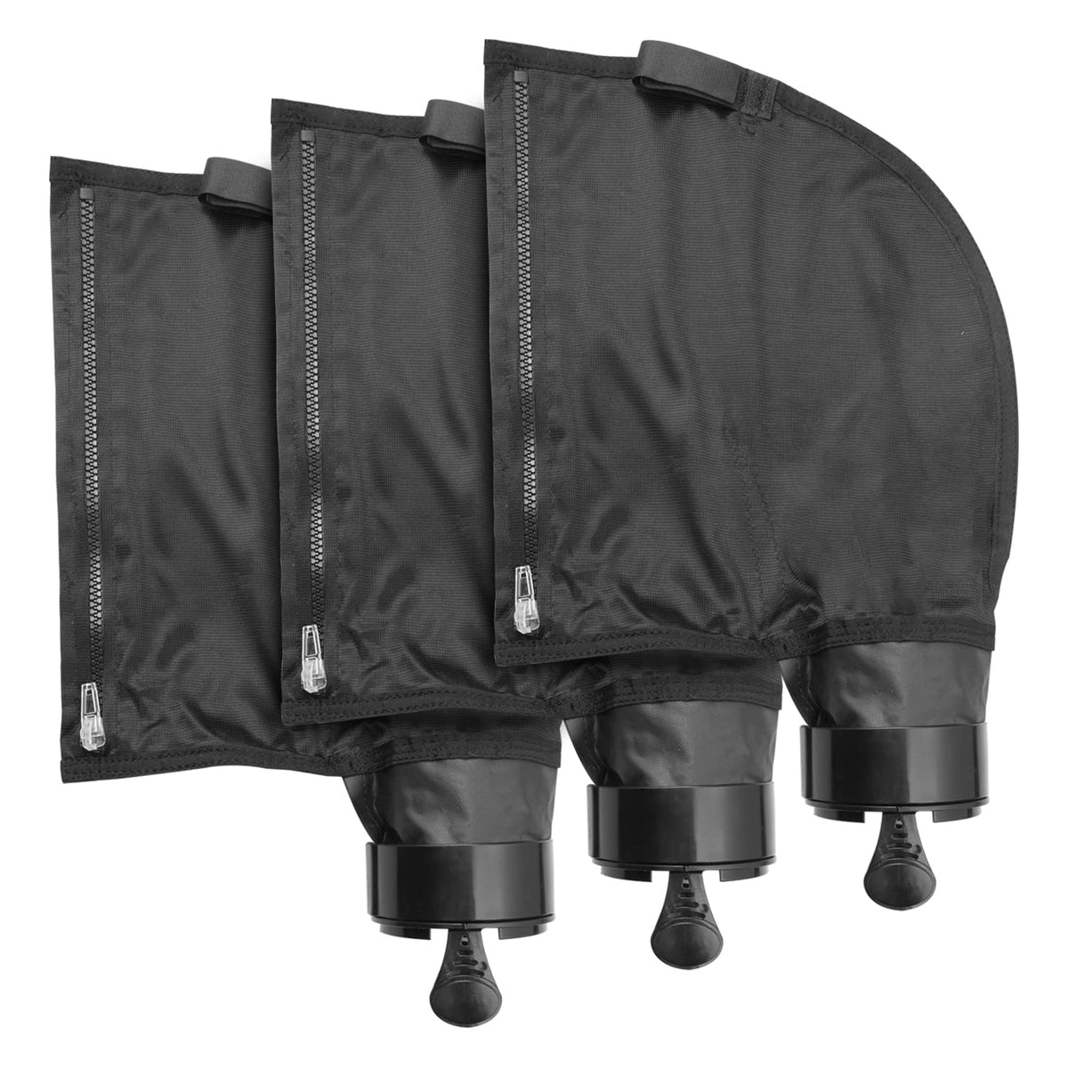 UCEDER pool bag zipper opening shows easy debris removal after use.