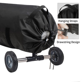 UCEDER pool solar reel cover UV, dust, rain, and snow protection.