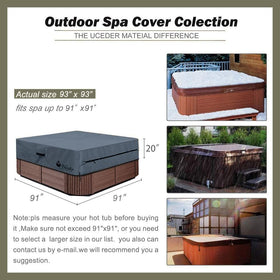 UCEDER 600D polyester close-up shows durable, tear-resistant exterior.