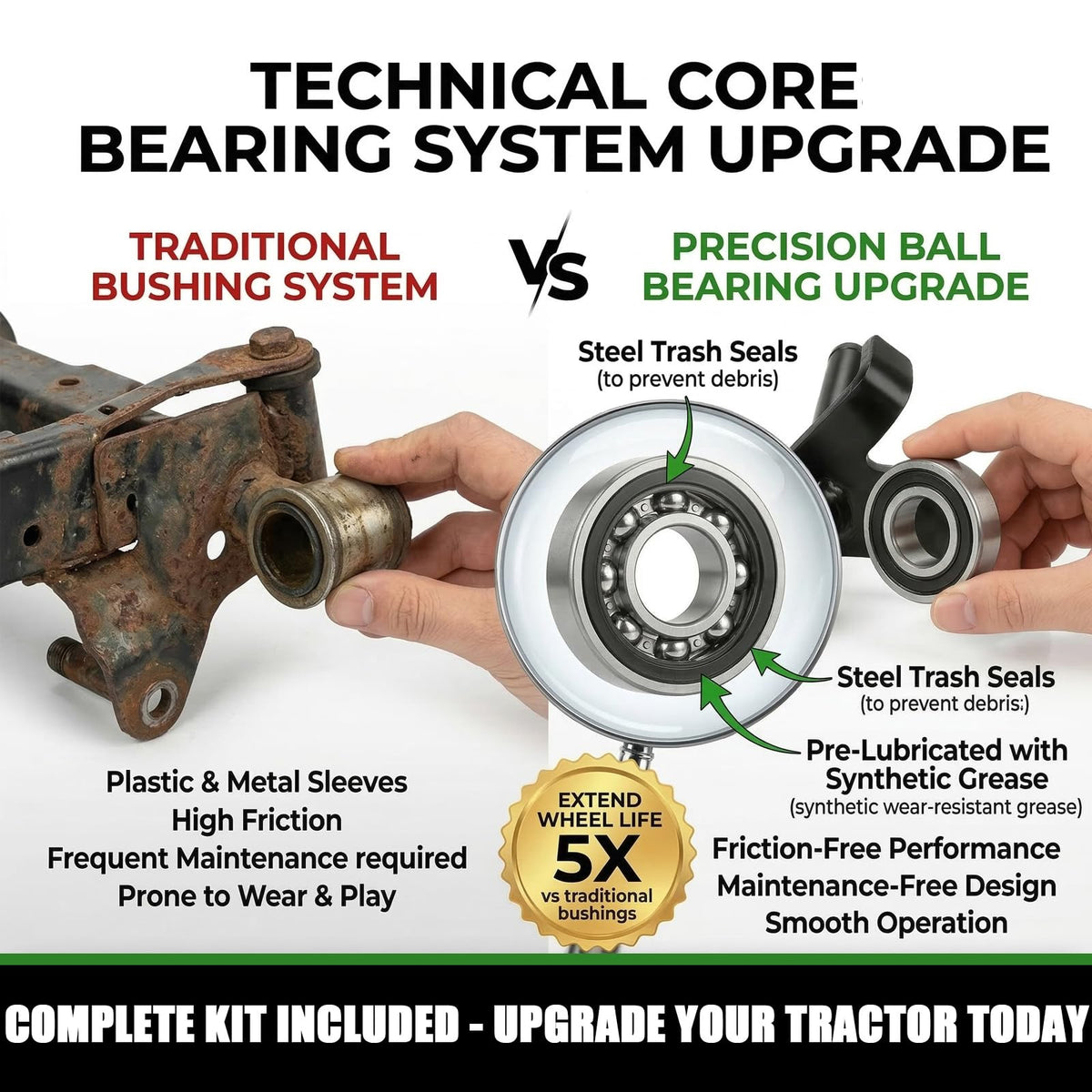 UCELICE snap rings included for secure installation and reliability.