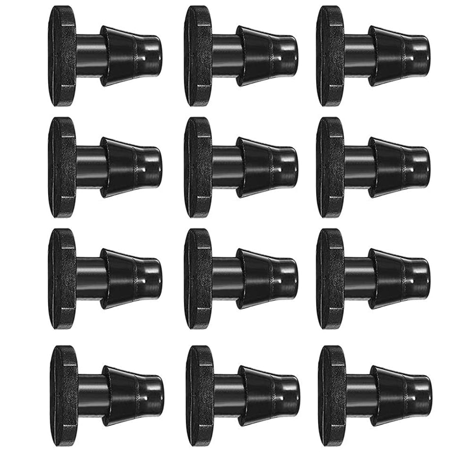 UCLEVER drip end plug 100-pack for reliable irrigation closures in gardens.