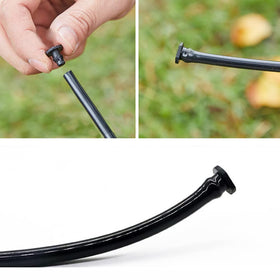 UCLEVER drip irrigation setup image demonstrating easy installation.