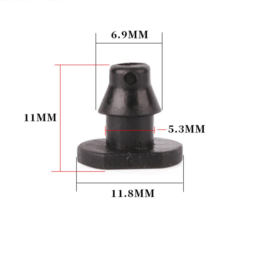 UCLEVER end plug close-up shows sturdy barbed design for 1/4 inch tubes.