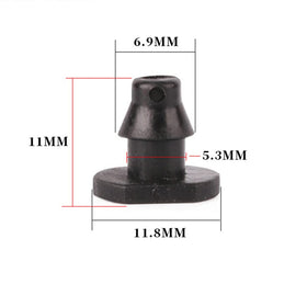 UCLEVER end plug close-up shows sturdy barbed design for 1/4 inch tubes.
