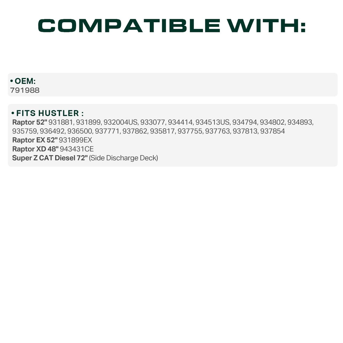 UDC Mower Belts flexible deck belt bending to reduce stress.