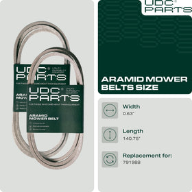 UDC Mower Belts lab wear test showing low friction and long life.