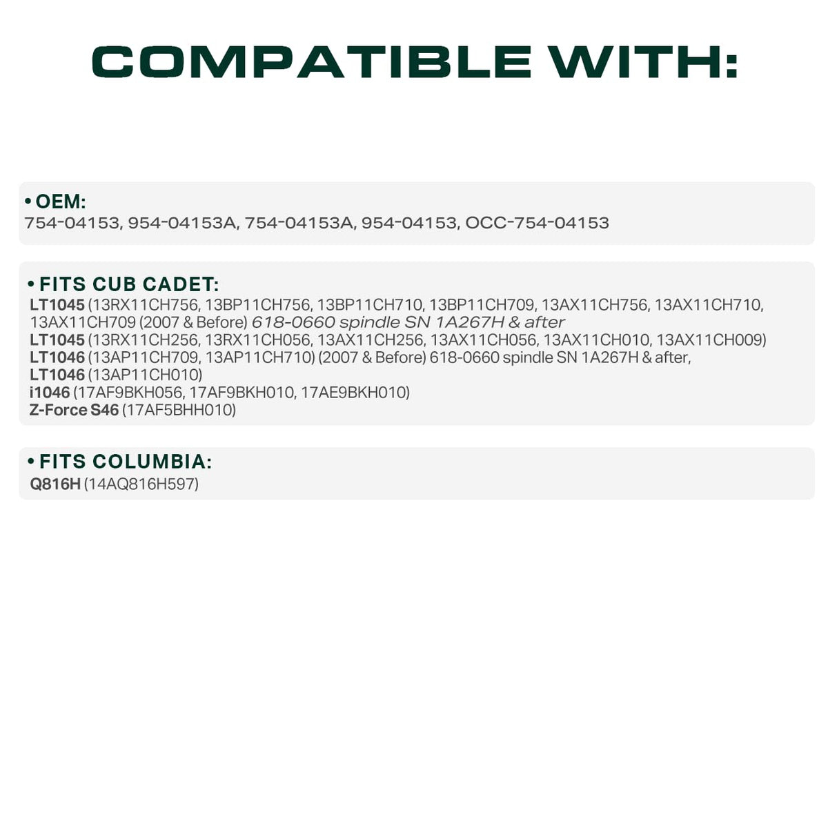 Wear resistance demonstrates durable performance under tough mowing conditions.