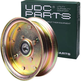 UDC Parts 539132728 idler pulley close-up showing durable construction for Husqvarna compatibility