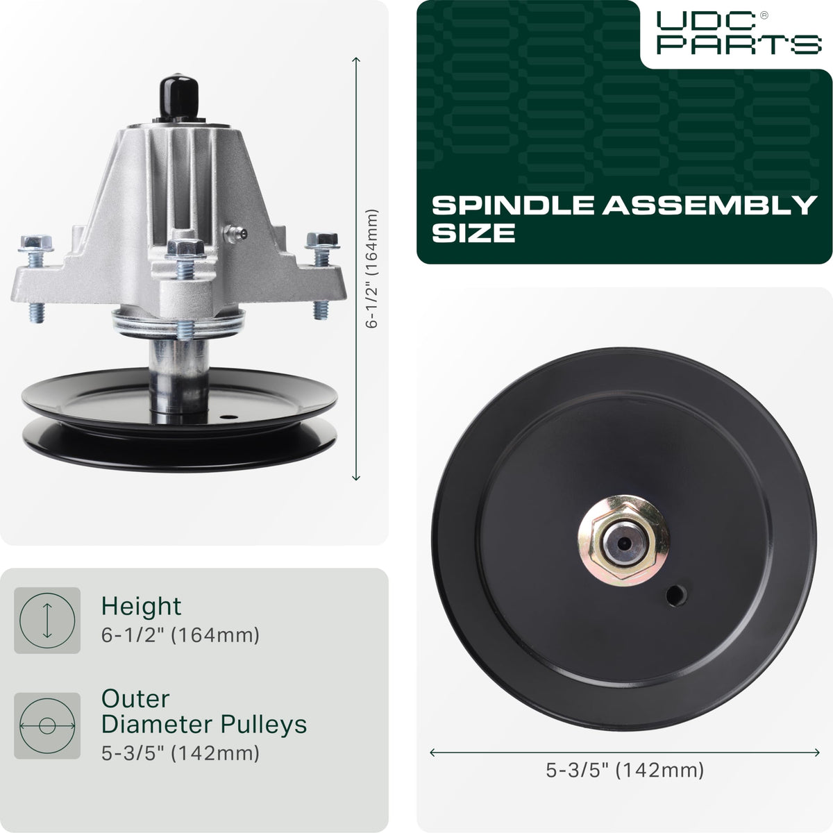 UDC Parts replacement spindle for 618-06976a OEM code with mounting studs