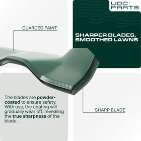 Sturdy blade geometry promotes balanced operation and smoother cuts