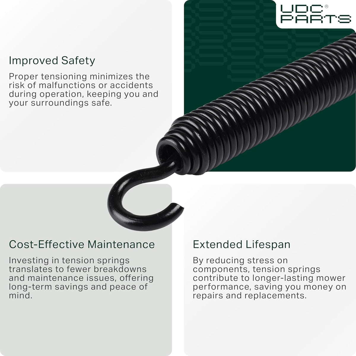 UDC Parts extension spring for Pro-Walk decks supports smooth operation.