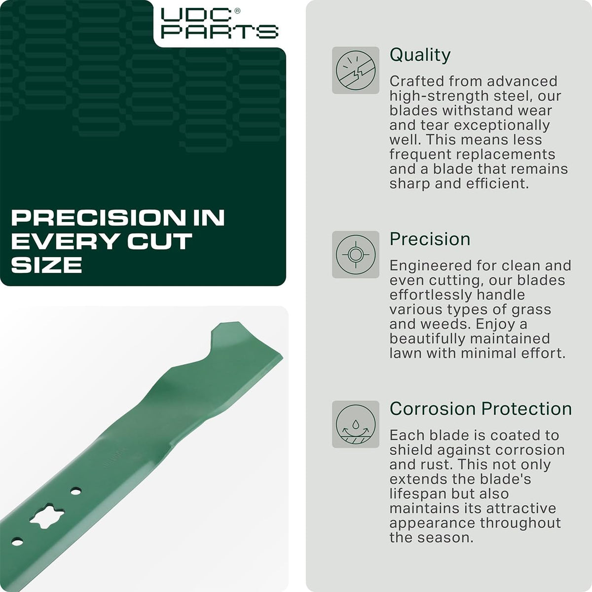 UDC Parts 942-0741A fits 21-inch decks from major brands