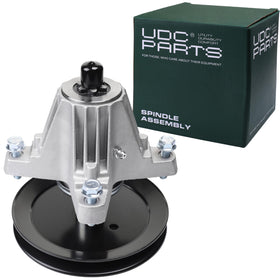 UDC Parts spindle assembly for 42-inch deck showing 6-point star interface and pulley area