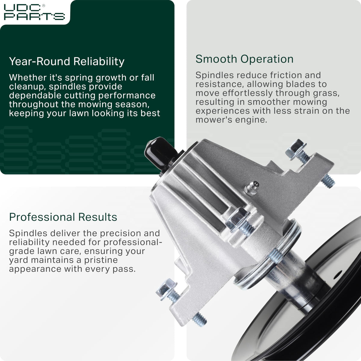 UDC Parts blade hub kit illustrating bolts and washer included in package