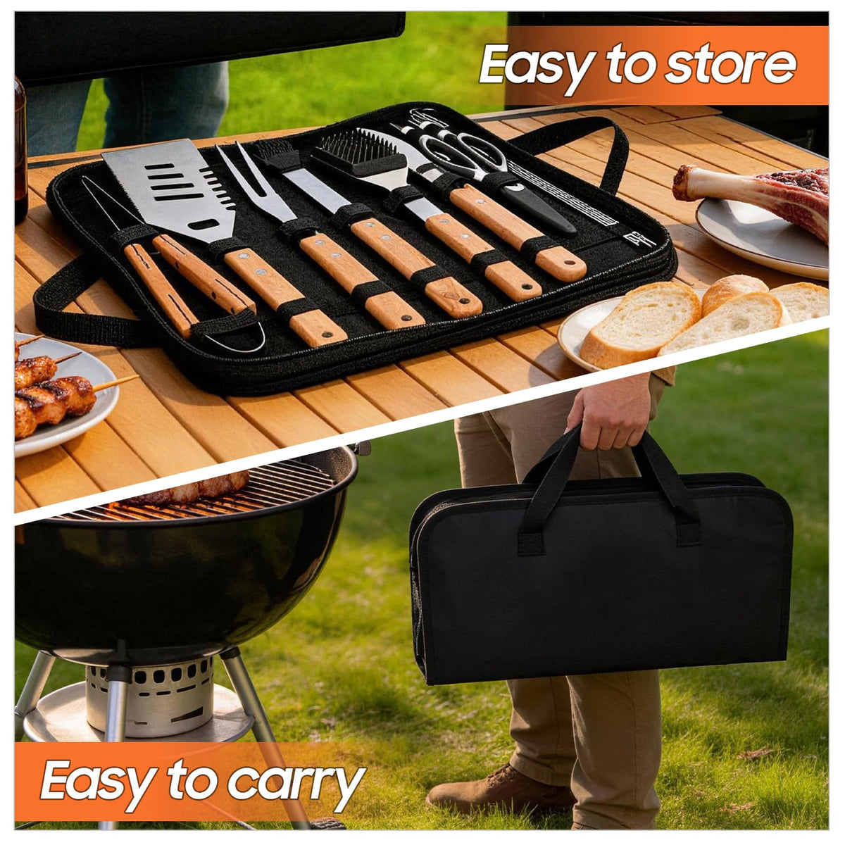 Udihch portable carry bag keeps tools organized for camping and travel.
