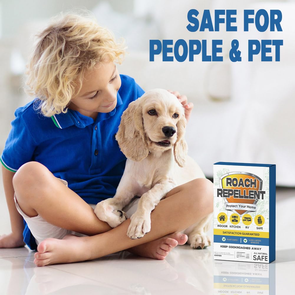 UDyoude roach repellent pet-safe indoor placement near drains