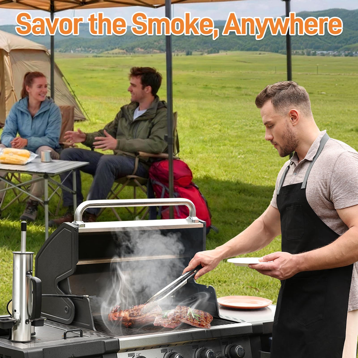 Ueiticsk compatible with pellet, gas, and charcoal grills and smokers.